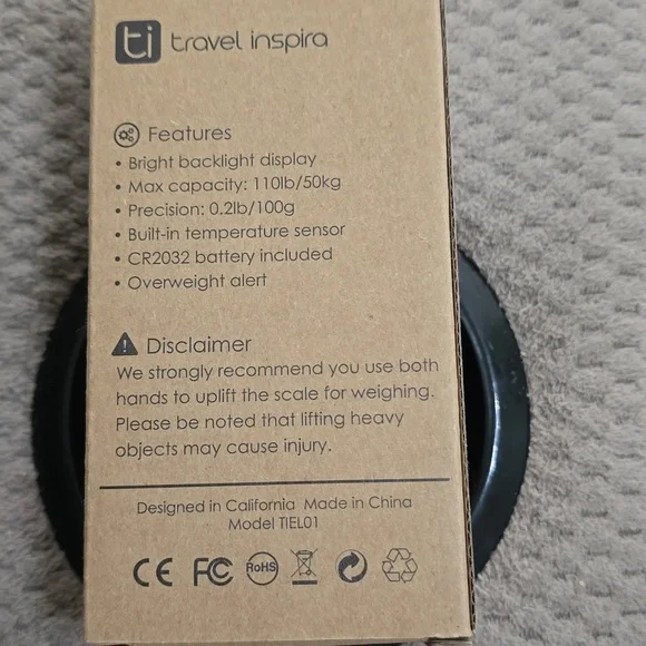 NIB Travel Inspira Digital Luggage Scale - Picture 2 of 2